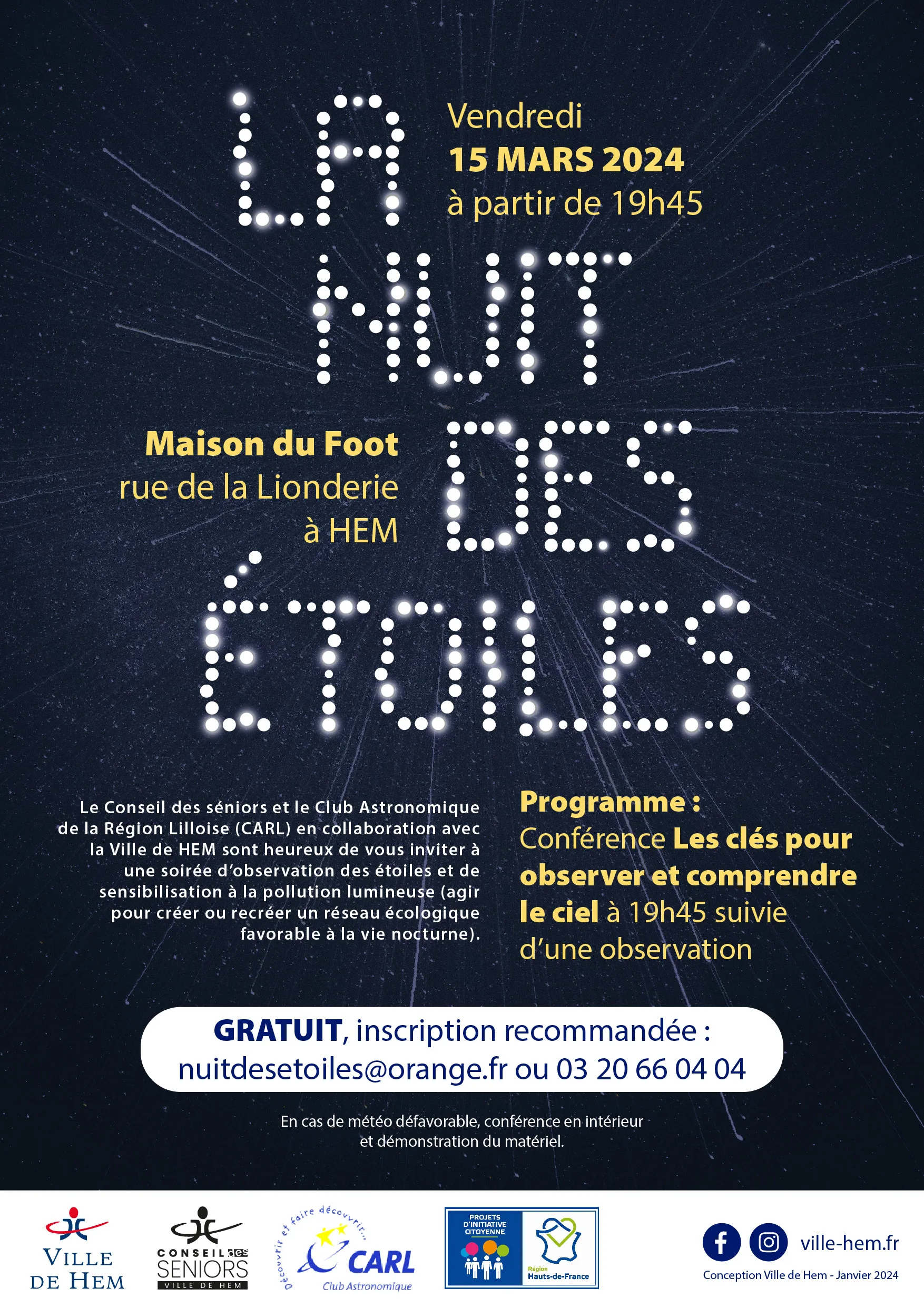 plongez dans l'enchantement des nuits étoiles 2024, un événement incontournable pour les passionnés d'astronomie et d'émerveillement. découvrez des spectacles éblouissants, des conférences captivantes et des observations célestes au cœur de la nature. rejoignez-nous pour célébrer la beauté du ciel étoilé et partager des moments inoubliables sous les constellations.