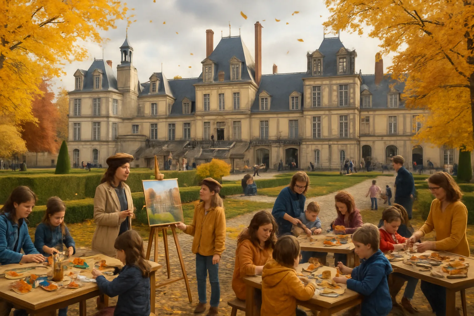 partez à la découverte des vacances de la toussaint 2024 au château de fontainebleau ! profitez d'ateliers créatifs, de visites captivantes et d'animations variées pour toute la famille. une expérience inoubliable dans un cadre historique exceptionnel.