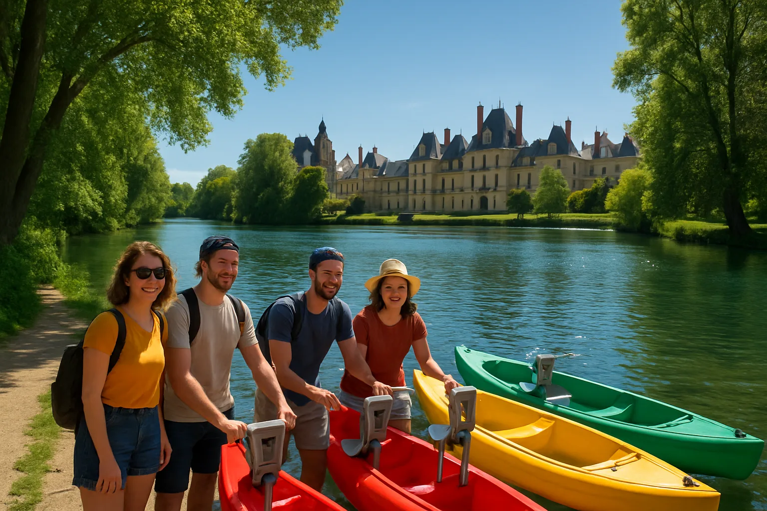 découvrez fontainebleau et vivez une aventure unique en louant un canoë façon vélib. glissez sur la seine à votre rythme et explorez les paysages enchanteurs de cette région magnifique en toute liberté.