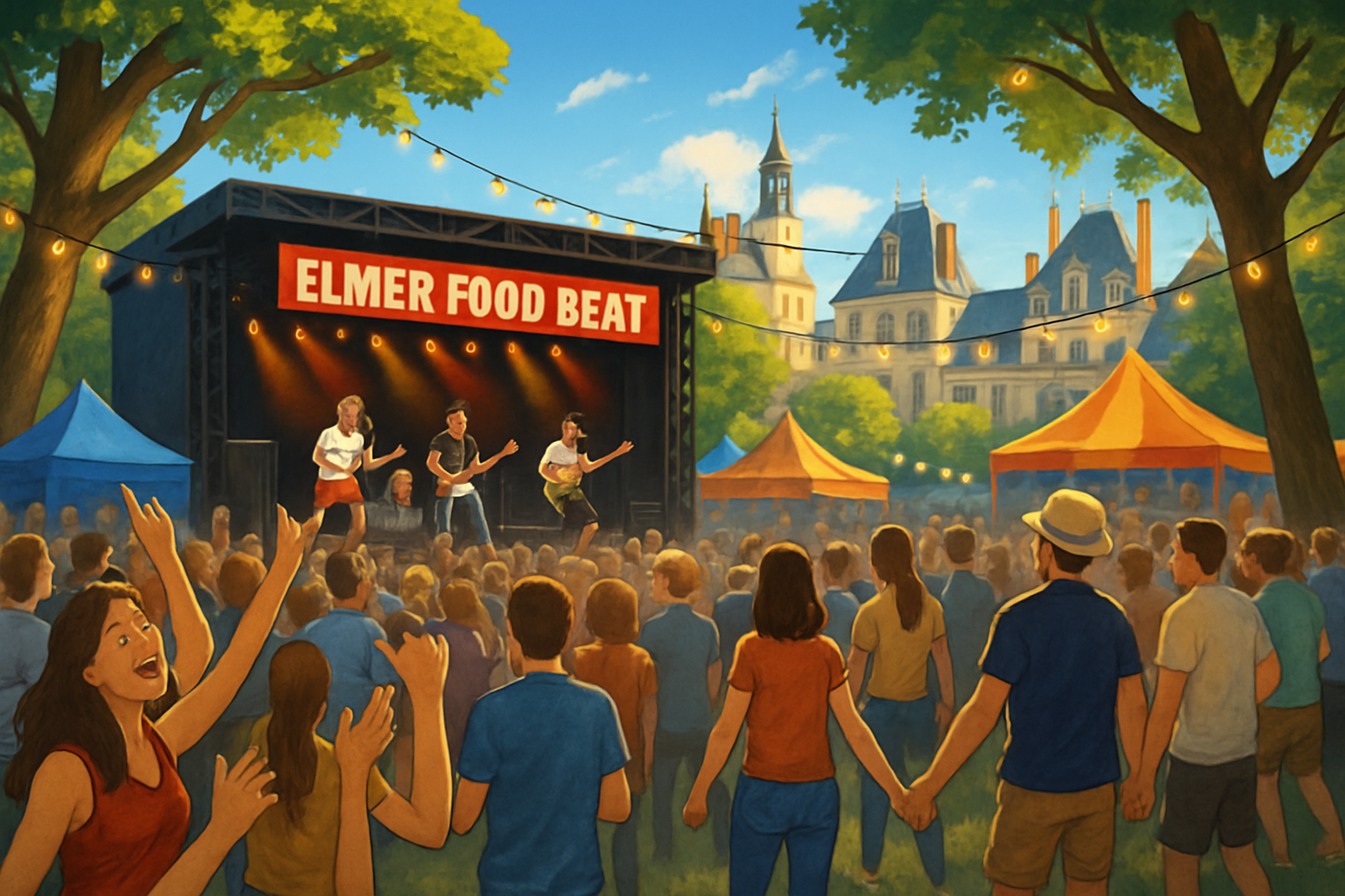 plongez au cœur de notre festival pop-rock gratuit près de fontainebleau avec elmer food beat en tête d'affiche. venez vibrer au rythme de la musique, partager des moments inoubliables et profiter d'une ambiance festive unique en plein air!