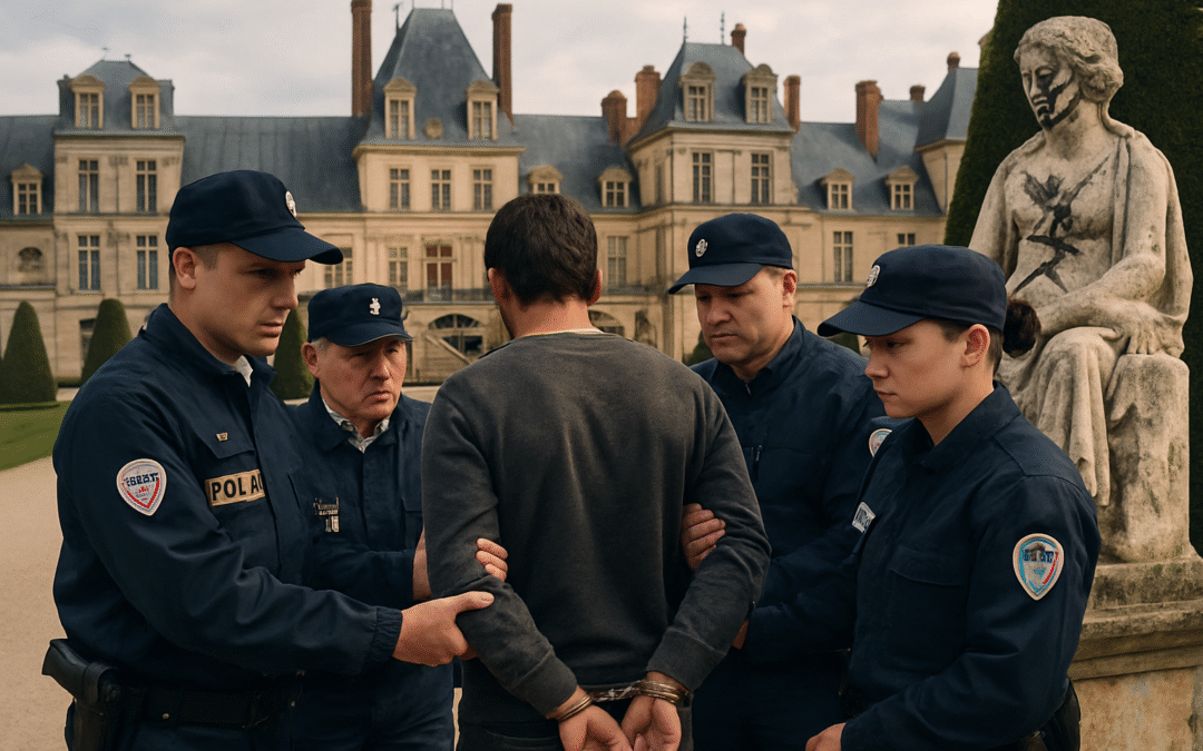 Fontainebleau : arrestation d&rsquo;un individu suite à de récentes dégradations d&rsquo;une œuvre d&rsquo;art au château