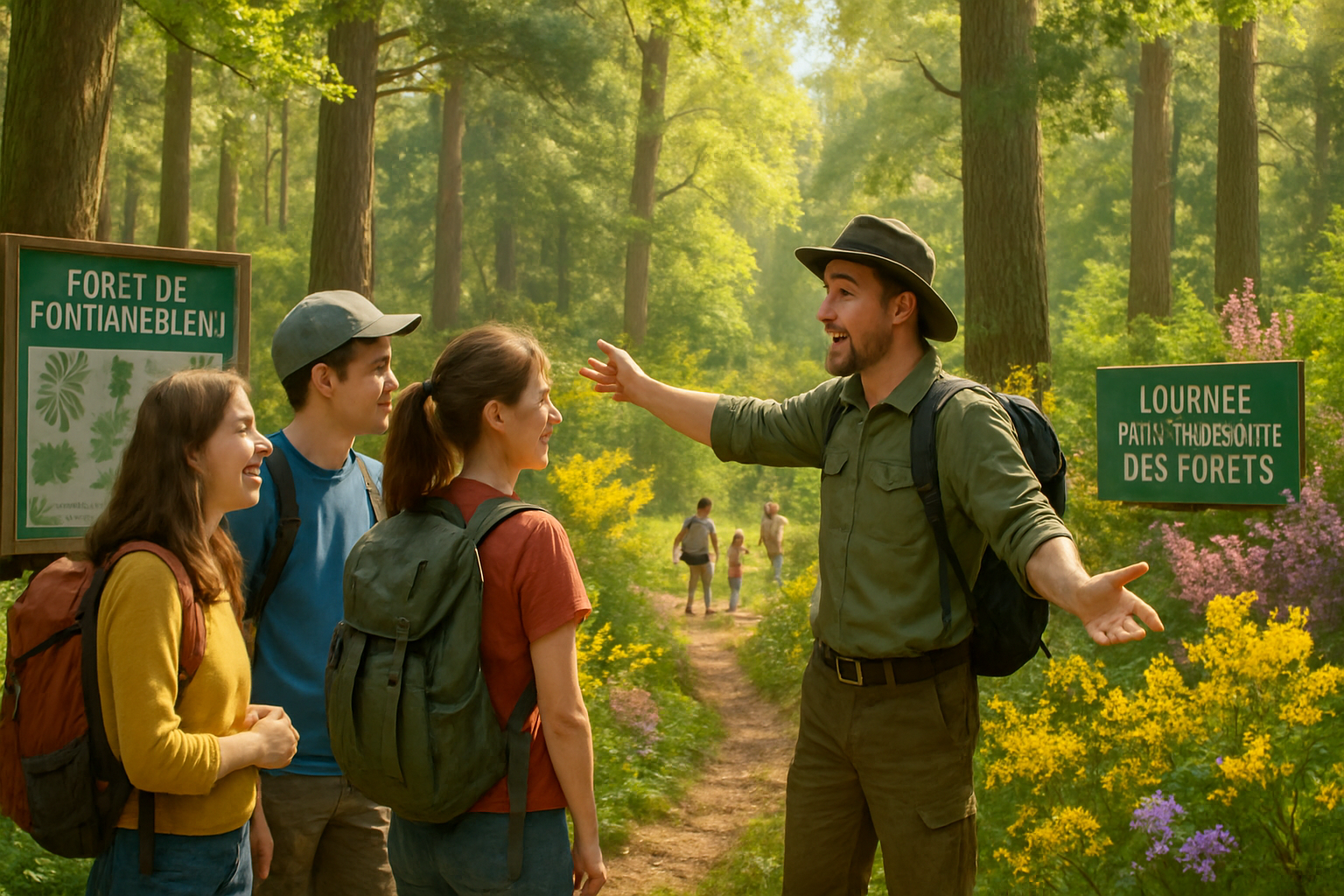 rejoignez-nous pour la journée internationale des forêts à fontainebleau ! participez à deux visites guidées exceptionnelles les 22 et 23 mars 2025 et découvrez la richesse de la forêt à travers des activités ludiques et éducatives.
