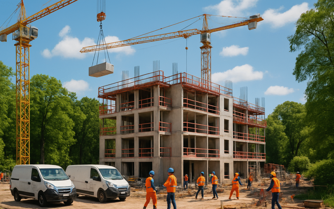 Le chantier de la résidence étudiante à Fontainebleau progresse rapidement pour répondre aux besoins