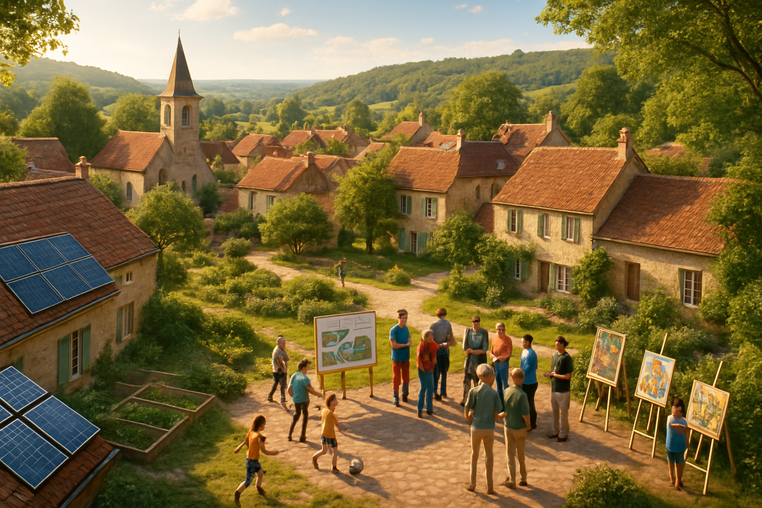 découvrez comment un village situé entre melun et fontainebleau, entouré de verdure, s'apprête à lancer deux initiatives innovantes pour construire un avenir durable et renforcer la vie locale.