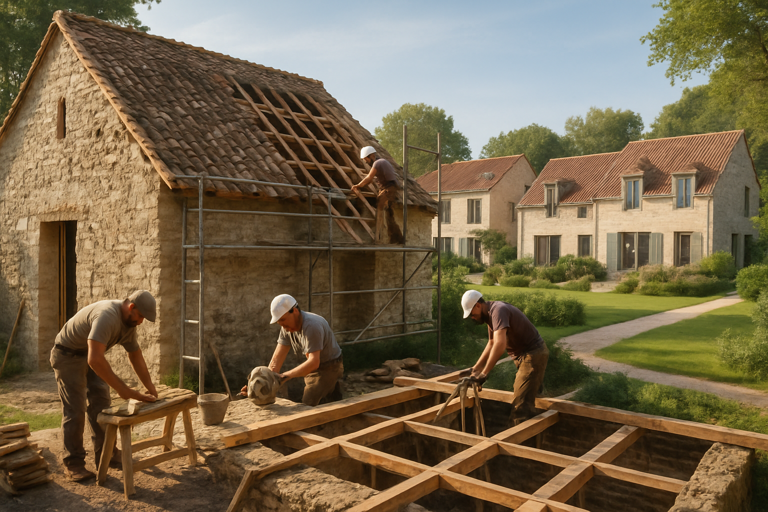 découvrez la transformation d’une ferme historique à fontainebleau en 23 nouvelles habitations modernes, alliant charme d’antan et confort contemporain. un projet de rénovation unique pour un cadre de vie privilégié.