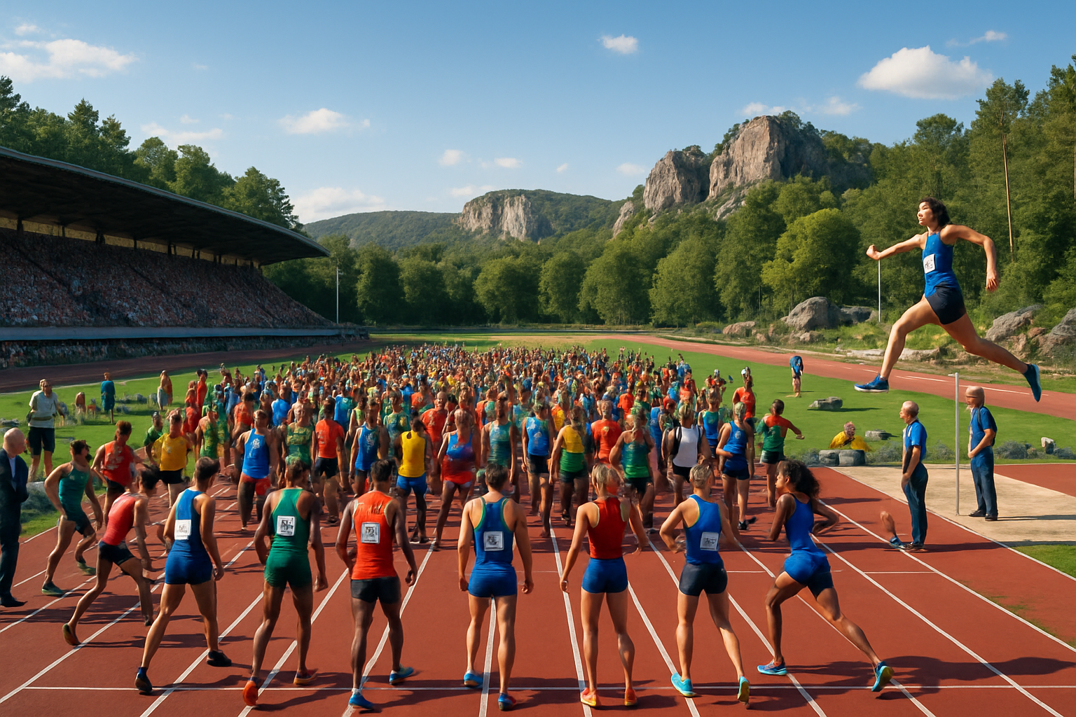 fontainebleau accueille un meeting international d'athlétisme de haut niveau réunissant plus de 150 athlètes en compétition, promettant des performances exceptionnelles et un spectacle sportif captivant.