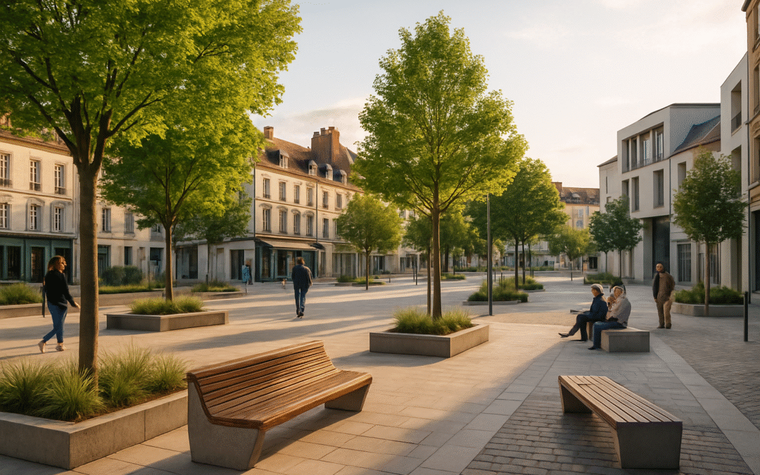 découvrez la transformation spectaculaire de la place de l’étape à fontainebleau, un projet urbain au cœur de la ville alliant modernité et préservation du patrimoine.