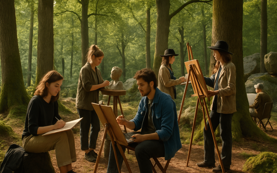 découvrez comment la forêt de fontainebleau inspire les artistes, offrant un cadre naturel propice à la créativité et à l'expression artistique.
