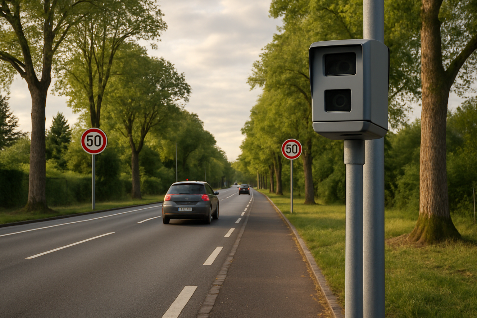 découvrez le nouveau radar de vitesse installé à fontainebleau sur une route limitée à 50 km/h. restez vigilant et respectez les limitations pour votre sécurité.