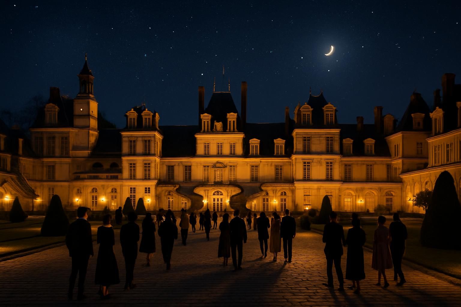découvrez le château de fontainebleau illuminé lors de la nuit des musées 2025. profitez d'une visite nocturne exceptionnelle avec entrée gratuite pour une expérience culturelle inoubliable.