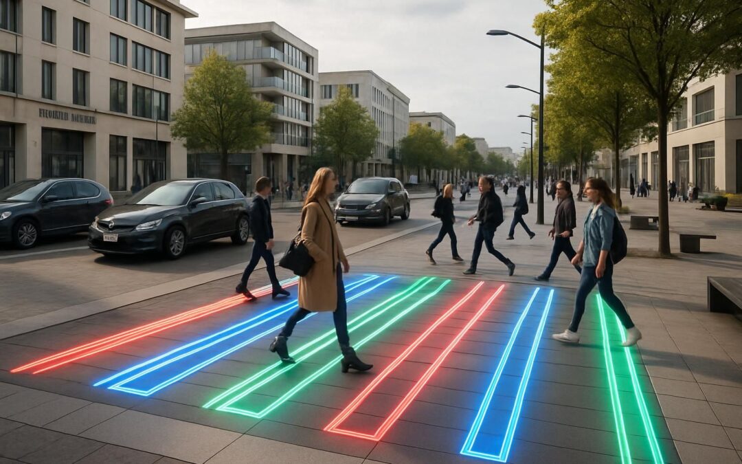 découvrez les passages piétons innovants installés en seine-et-marne pour assurer la sécurité des piétons et garantir l'arrêt des voitures sur une place très fréquentée.