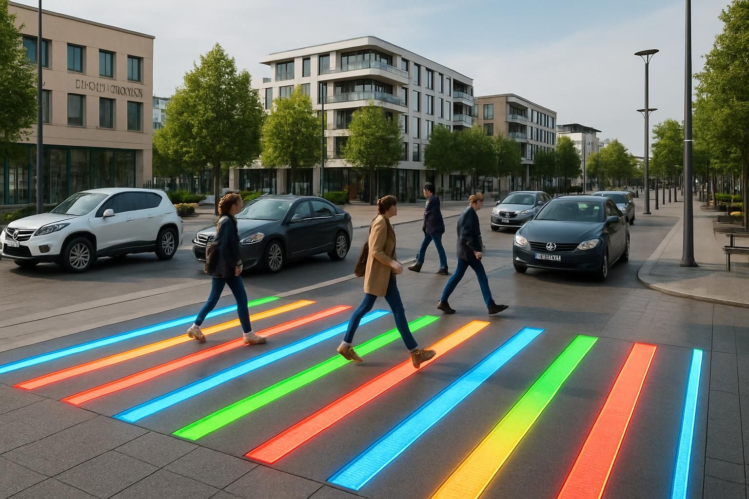 découvrez les passages piétons innovants installés en seine-et-marne pour sécuriser l'arrêt des voitures sur une place très fréquentée, améliorant ainsi la sécurité des piétons.