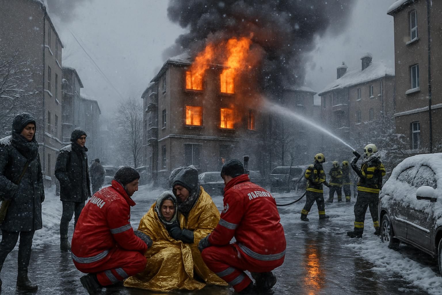 ile-de-france en vigilance orange neige et verglas : précautions nécessaires. parallèlement, un incendie dans la région fait plusieurs blessés. suivez les consignes de sécurité.