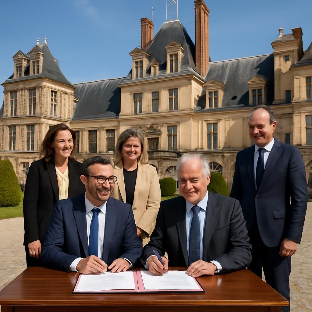 découvrez l'accord de coopération signé entre le département et le château de fontainebleau, un nouveau partenariat visant à préserver et valoriser le patrimoine historique.