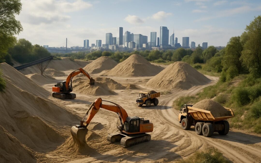découvrez la sablière située à hanches, un site clé qui fournit le sable essentiel pour les projets du grand paris, au cœur de la région.