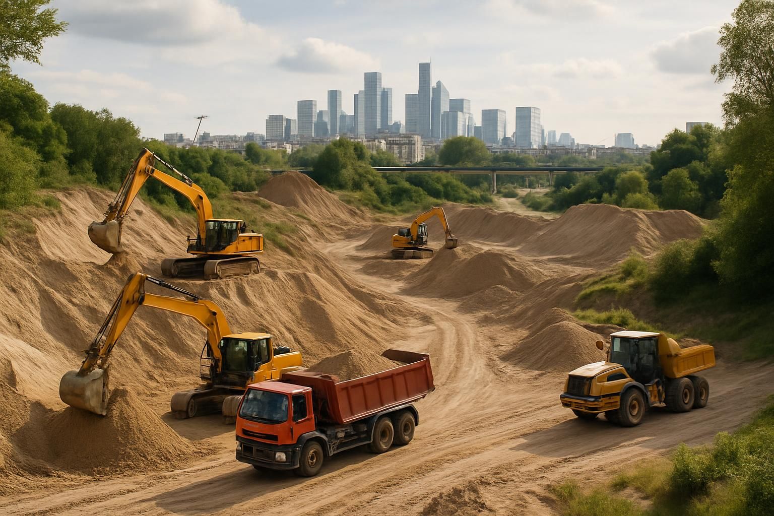 découvrez la sablière située à hanches, un site clé fournissant les matériaux essentiels pour le développement du grand paris, au cœur de l'approvisionnement régional.