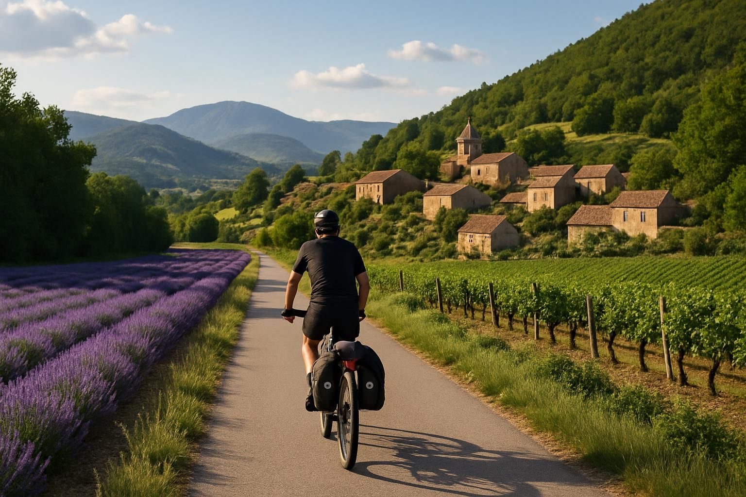 partez à l'aventure à vélo sur une piste cyclable méconnue de 1 700 km qui traverse toute la france. découvrez paysages, patrimoines et villages authentiques lors d'un voyage unique à travers le pays.