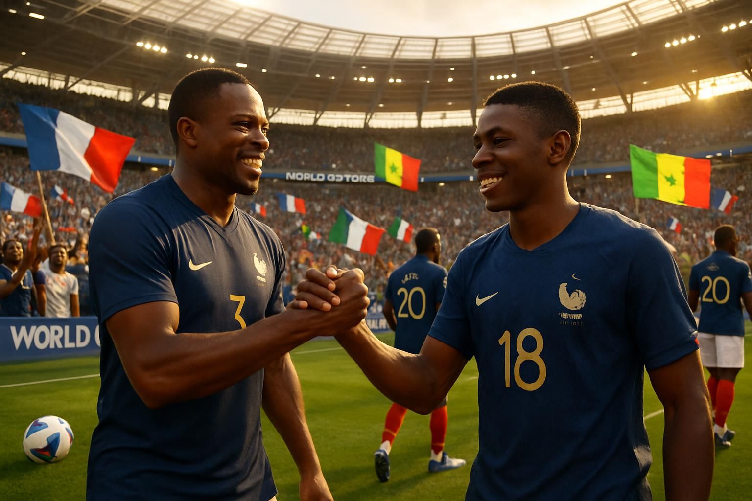 découvrez les joueurs aux racines sénégalaises, de diagne à evra, qui ont marqué l'histoire de l'équipe de france lors de la coupe du monde 2026.