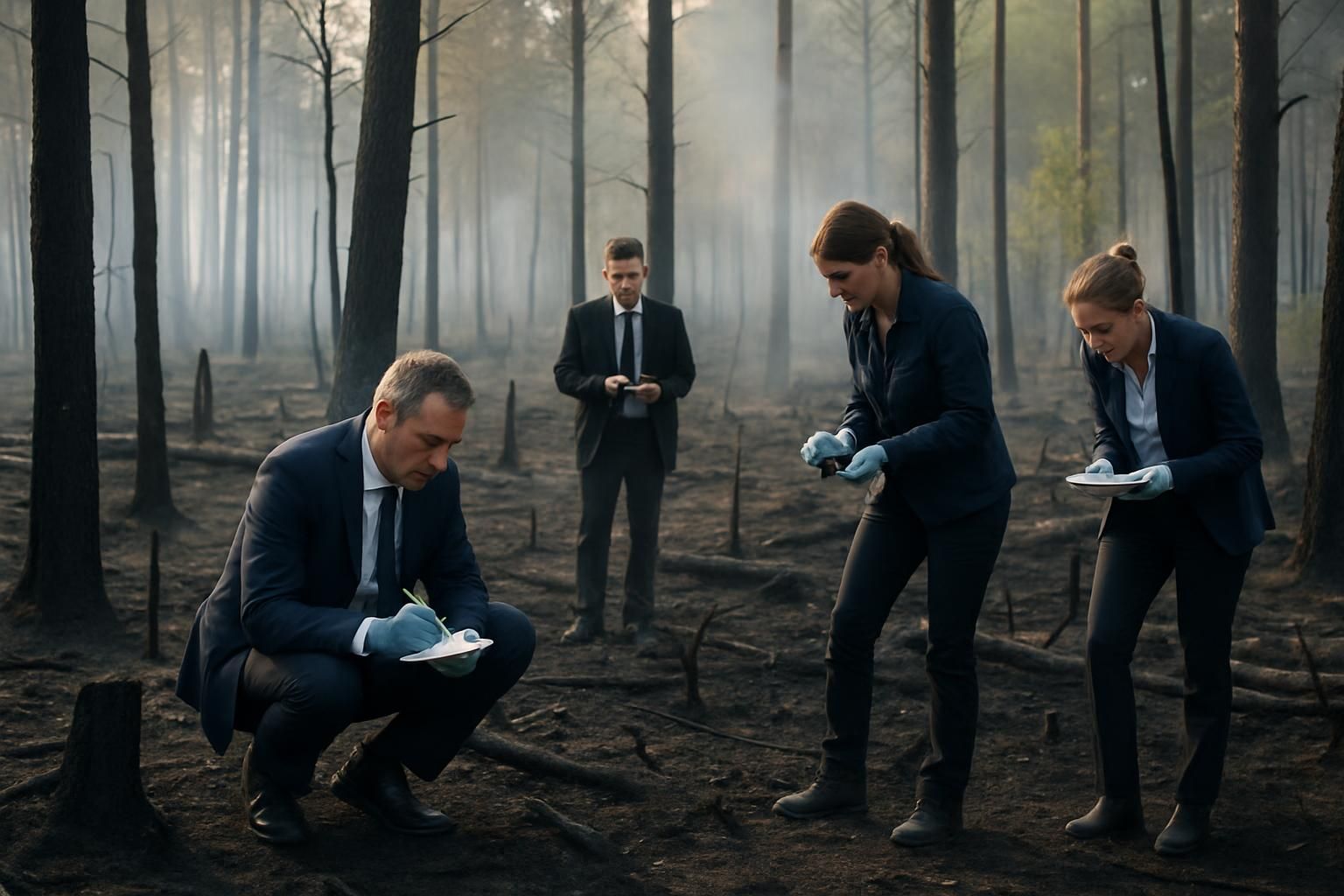 enquête à fontainebleau pour identifier les suspects responsables de l'incendie qui a ravagé 19 hectares, causant d'importants dégâts.