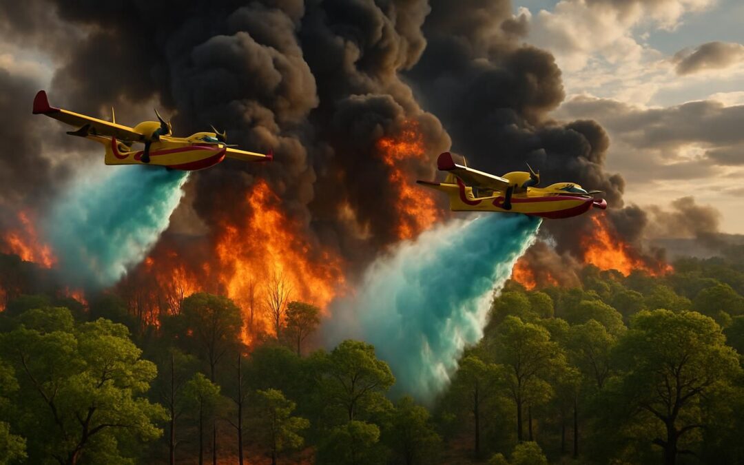 Forêt de Fontainebleau en flammes : mobilisation de deux bombardiers d&rsquo;eau pour maîtriser l&rsquo;incendie