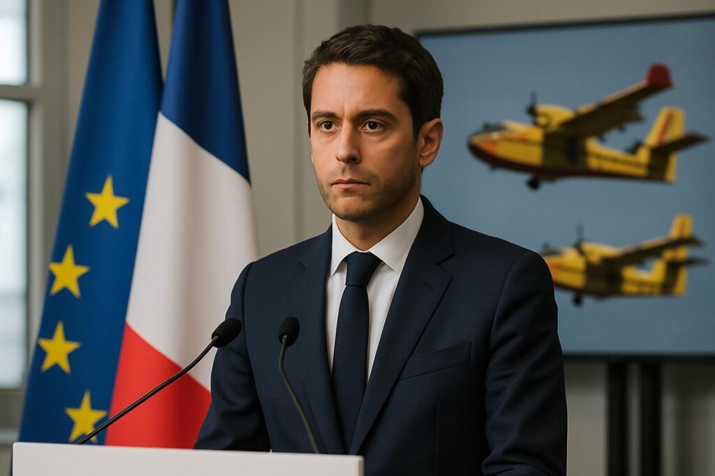 analyse des affirmations de lfi et du rn sur l'annulation par gabriel attal de la commande de deux avions canadair.