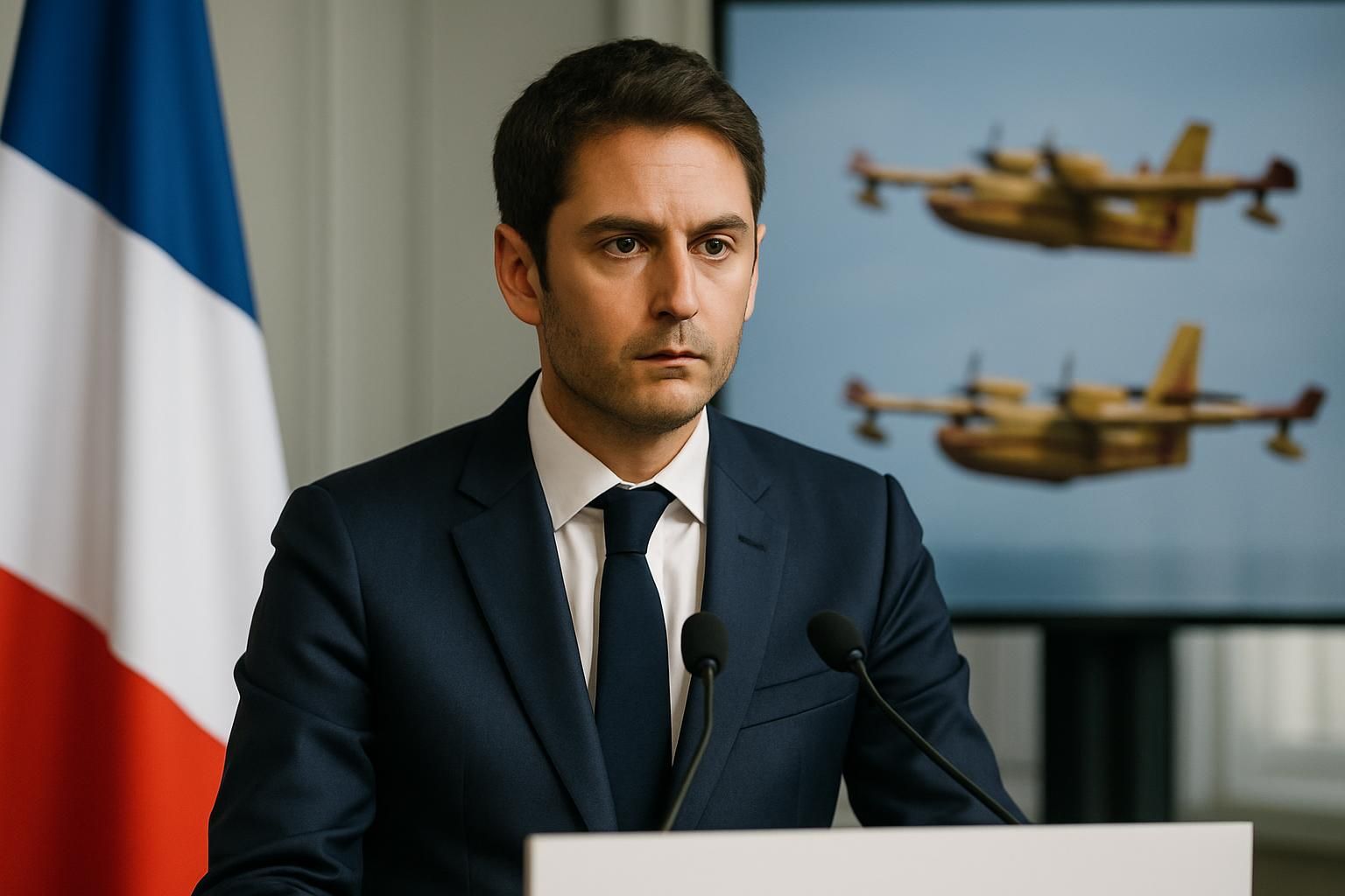 découvrez la vérité sur l'annulation supposée de la commande de deux canadair par gabriel attal, telle que prétendue par lfi et le rn.