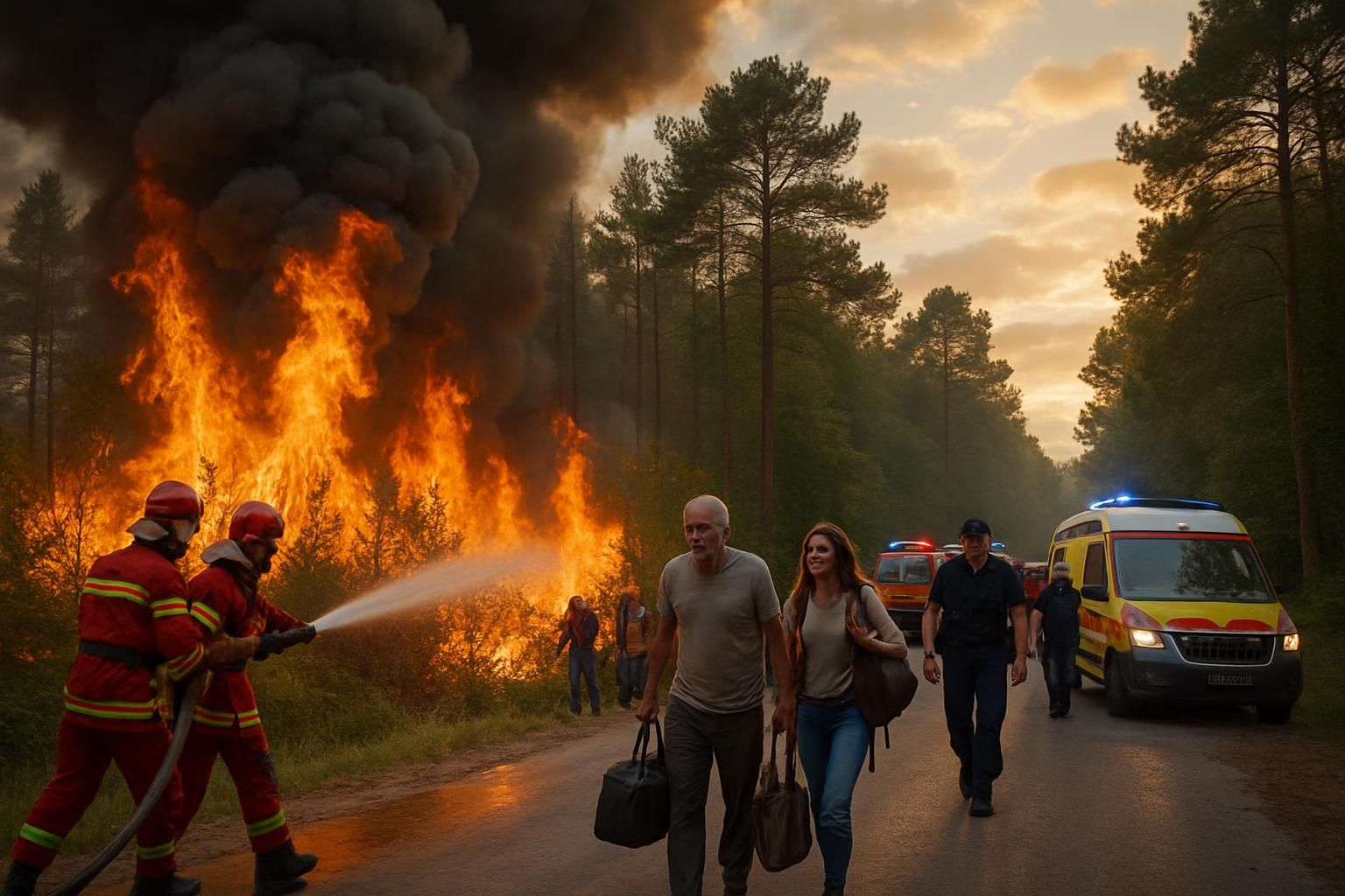 incendie majeur à fontainebleau entraînant l'évacuation de 900 personnes, avec une enquête criminelle ouverte sous la supervision du ministre.