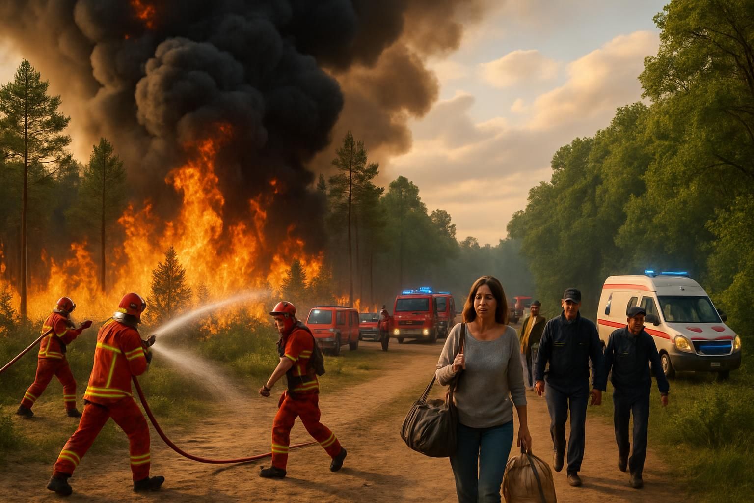 incendie majeur à fontainebleau : 900 personnes évacuées et une enquête criminelle lancée, selon le ministre.