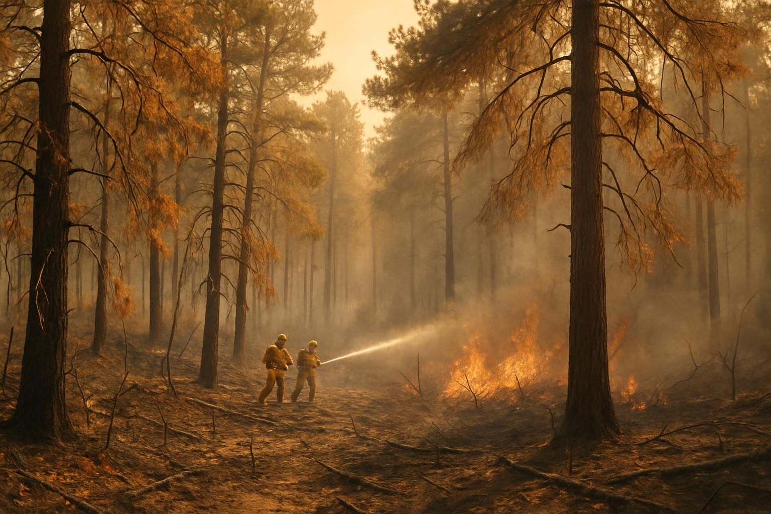 incendie à fontainebleau : la forêt demeure fermée en raison des risques persistants de reprise du feu et de la canicule, pour assurer la sécurité de tous.