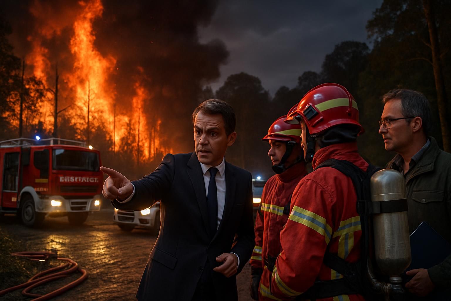 découvrez l'intervention d'un ministre face à l'incendie en forêt de chantilly, soulignant les enjeux cruciaux liés au réchauffement climatique et la protection des espaces naturels.