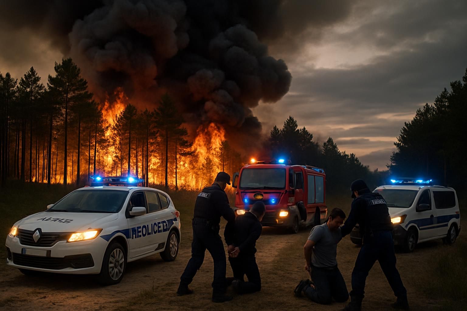 incendies en france : 59 personnes arrĂȘtĂ©es, dont deux impliquĂ©es dans les feux de la forĂȘt de fontainebleau, enquĂȘte en cours.