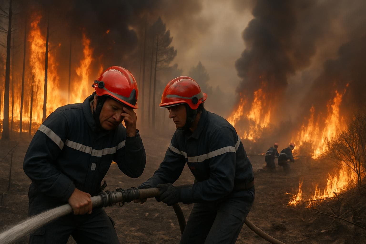 incendies en france : deux pompiers ont perdu la vie en gironde alors que les flammes continuent de progresser dans le var, mobilisant les secours face à une situation dramatique.