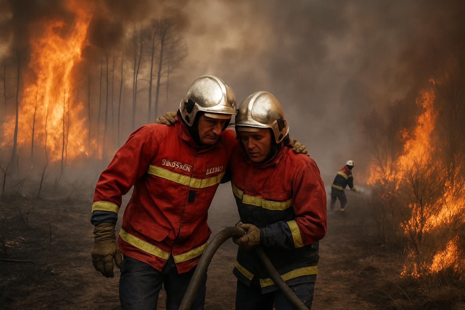 deux pompiers ont perdu la vie en gironde lors des incendies dévastateurs qui continuent de s'étendre dans le var, mettant en danger plusieurs communes et mobilisant les secours.