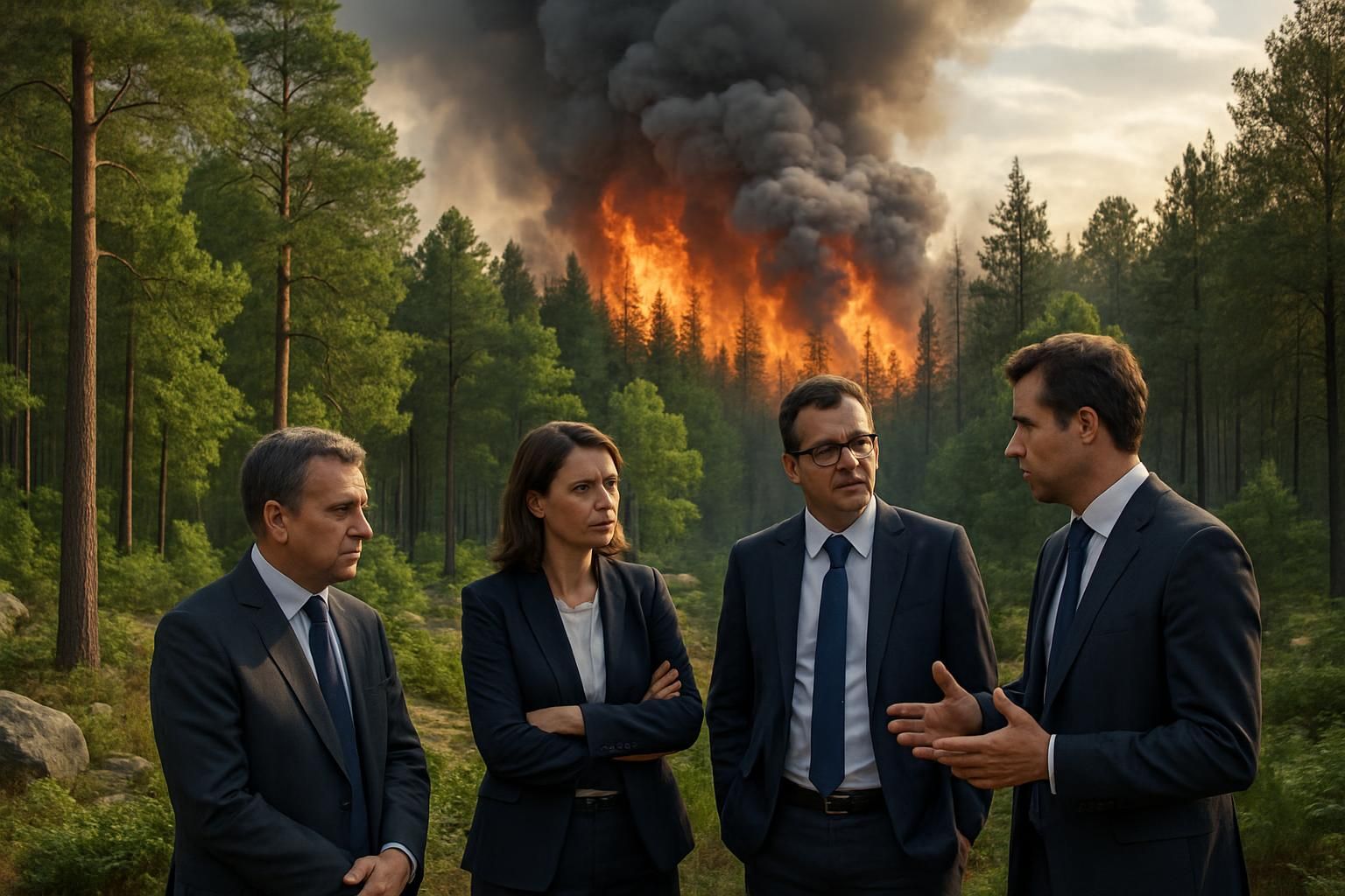 face aux incendies en forĂȘt de fontainebleau, les dĂ©putĂ©s exhortent Ă rĂ©flĂ©chir, anticiper et s'adapter afin de renforcer la protection de la nature et prĂ©venir de futurs sinistres.