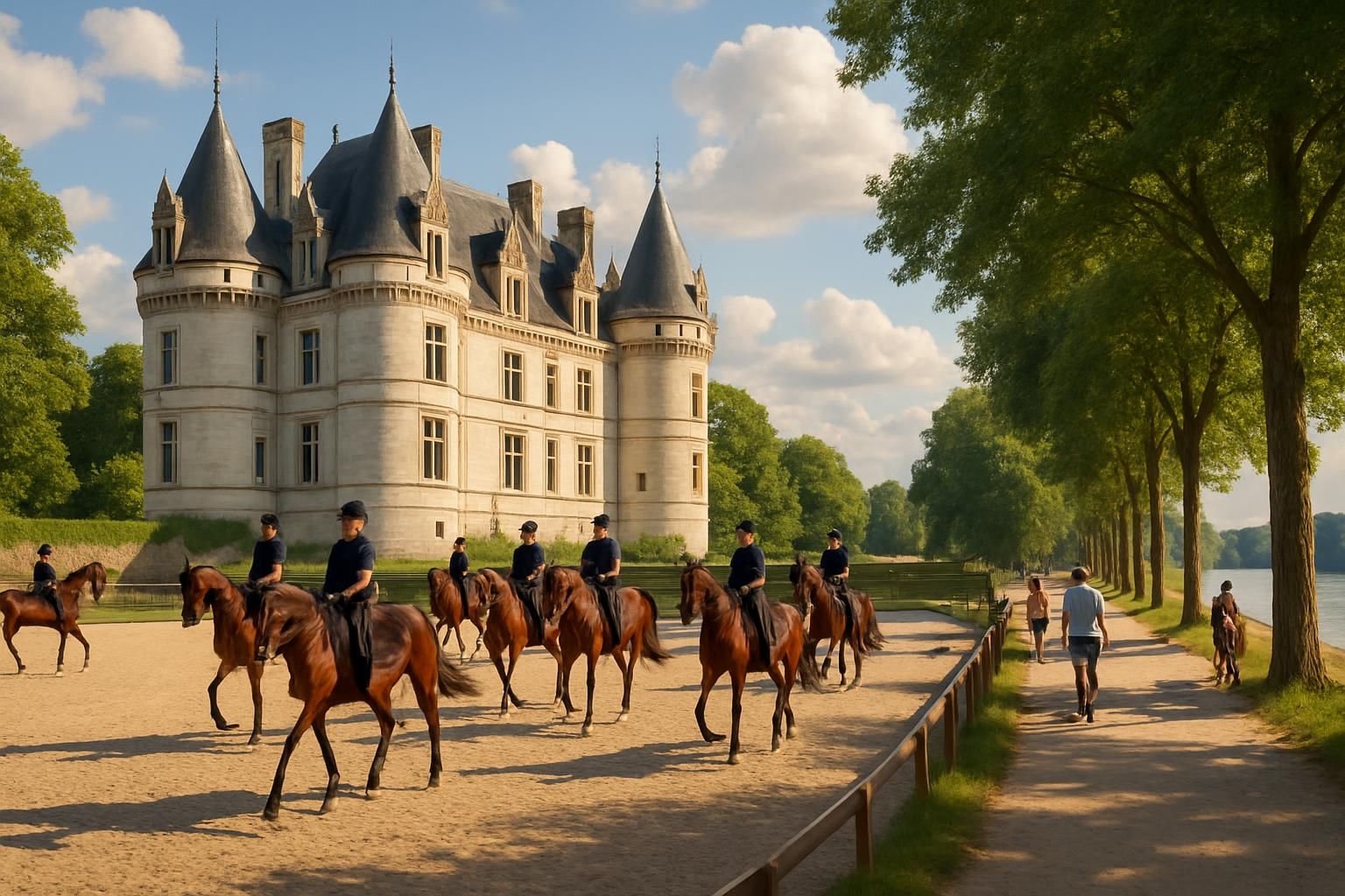 explorez en août un château majestueux, une école d'équitation militaire unique et profitez de balades paisibles au bord de la seine en pays de...
