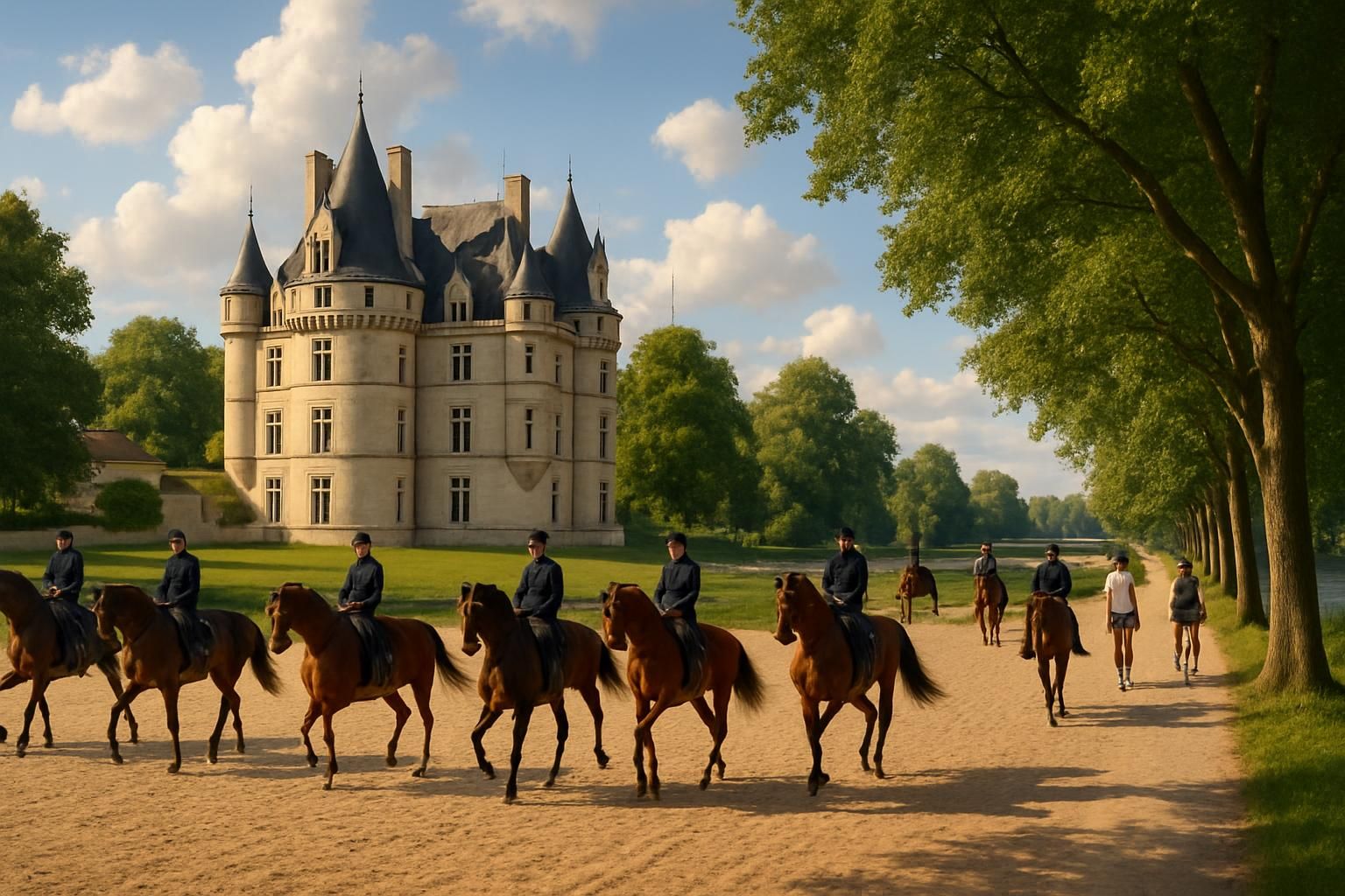 explorez en août un château majestueux, une école d'équitation militaire renommée et profitez de balades idylliques au bord de la seine en pays de... pour une expérience unique alliant histoire, culture et nature.