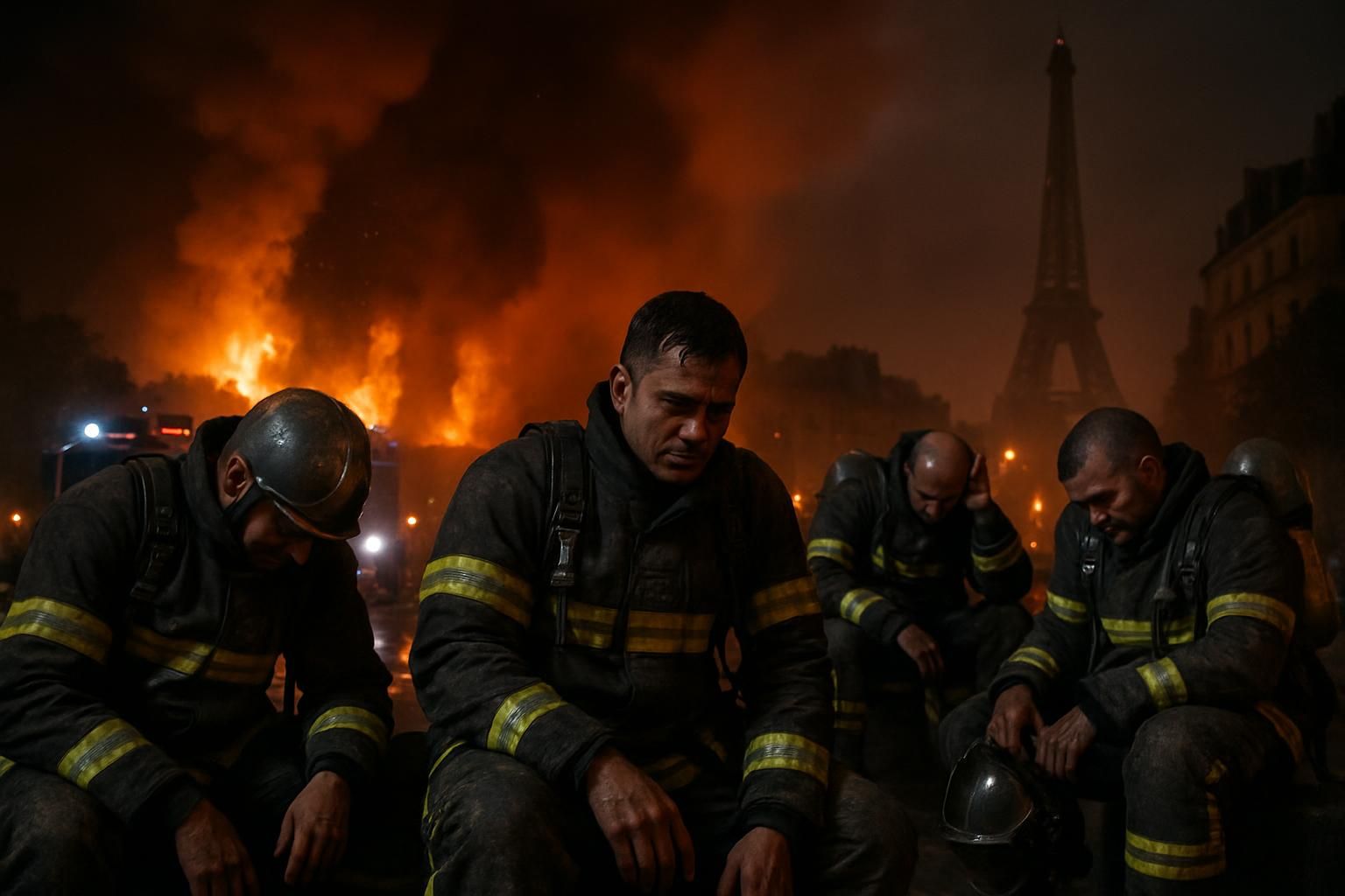 incendie près de paris : les pompiers confrontés à des nuits réduites à seulement trois heures de sommeil, luttant sans relâche pour maîtriser le feu et protéger les habitants.