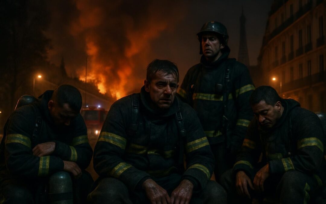 découvrez la situation difficile des pompiers près de paris, confrontés à un incendie majeur qui réduit leurs nuits à seulement trois heures de sommeil.