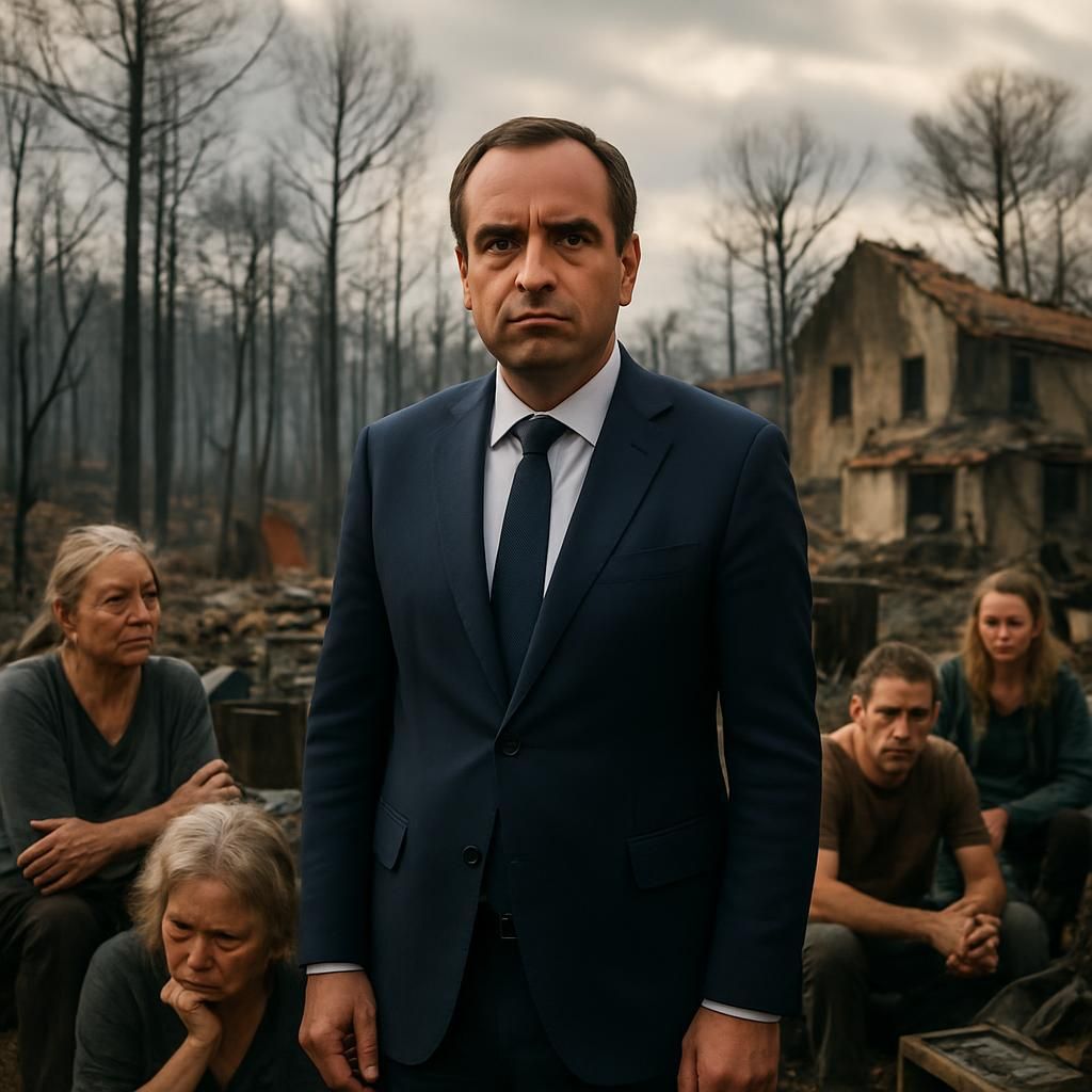 sébastien lecornu dénonce l'exploitation politique de la souffrance des sinistrés lors des récents incendies, appelant à un respect sincère et une gestion responsable de la crise.