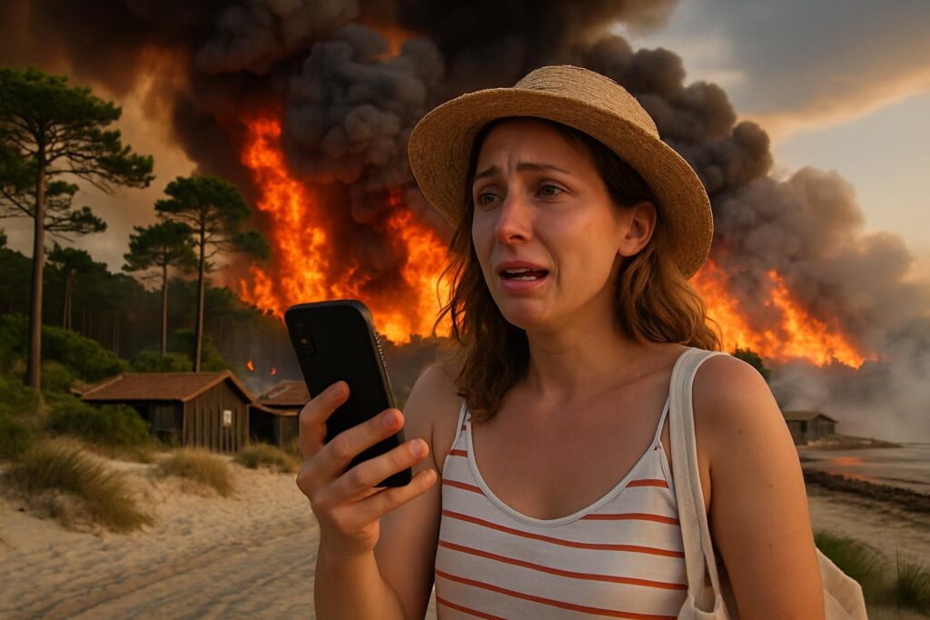 découvrez le témoignage poignant d'une vacancière de l’oise confrontée aux incendies en gironde, au cœur du bassin d'arcachon, une expérience bouleversante au milieu du feu.