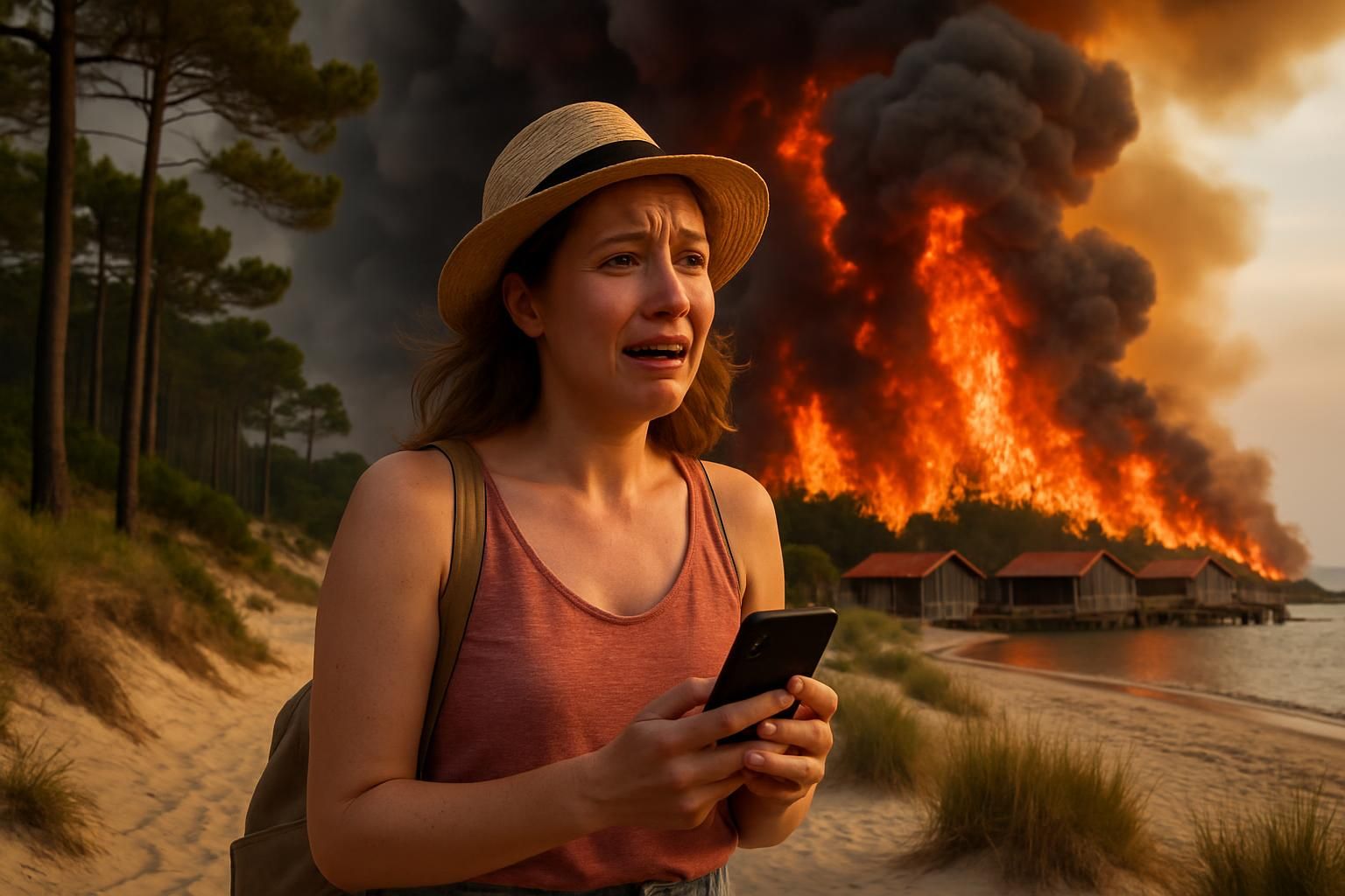 découvrez le témoignage poignant d'une vacancière de l’oise sur les incendies dévastateurs en gironde, au cœur du bassin d'arcachon. une histoire émouvante et un appel à la vigilance face aux feux de forêt.