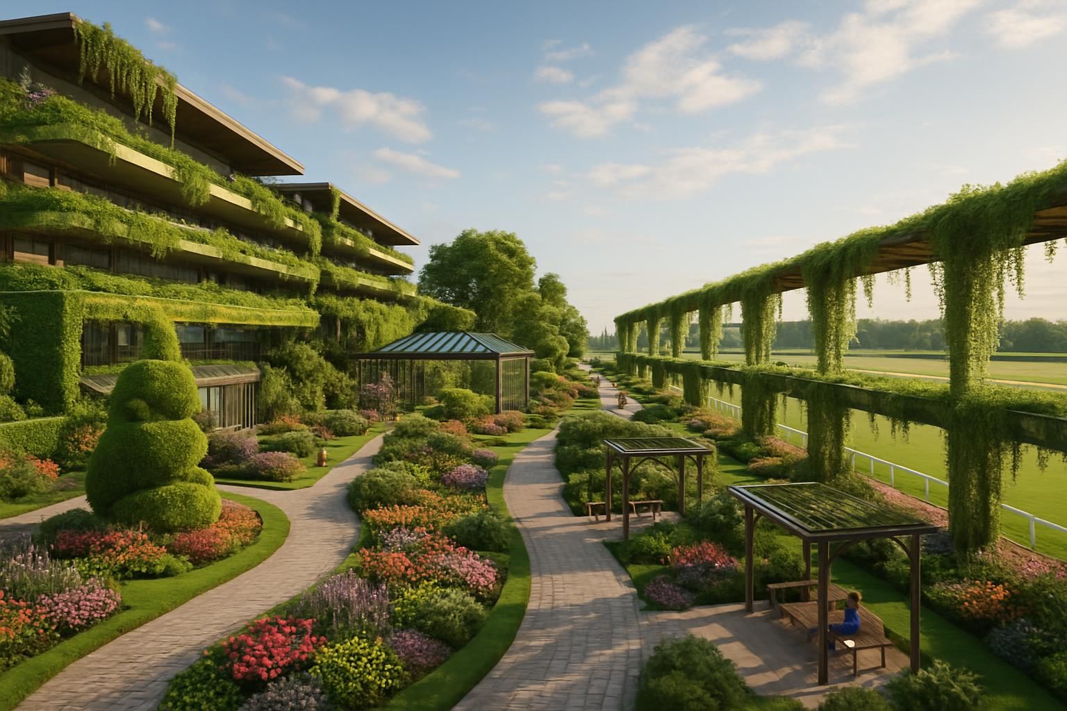 découvrez la spectaculaire transformation de l'hippodrome de deauville-clairefontaine, métamorphosé pour accueillir l'événement unique gärten on the...