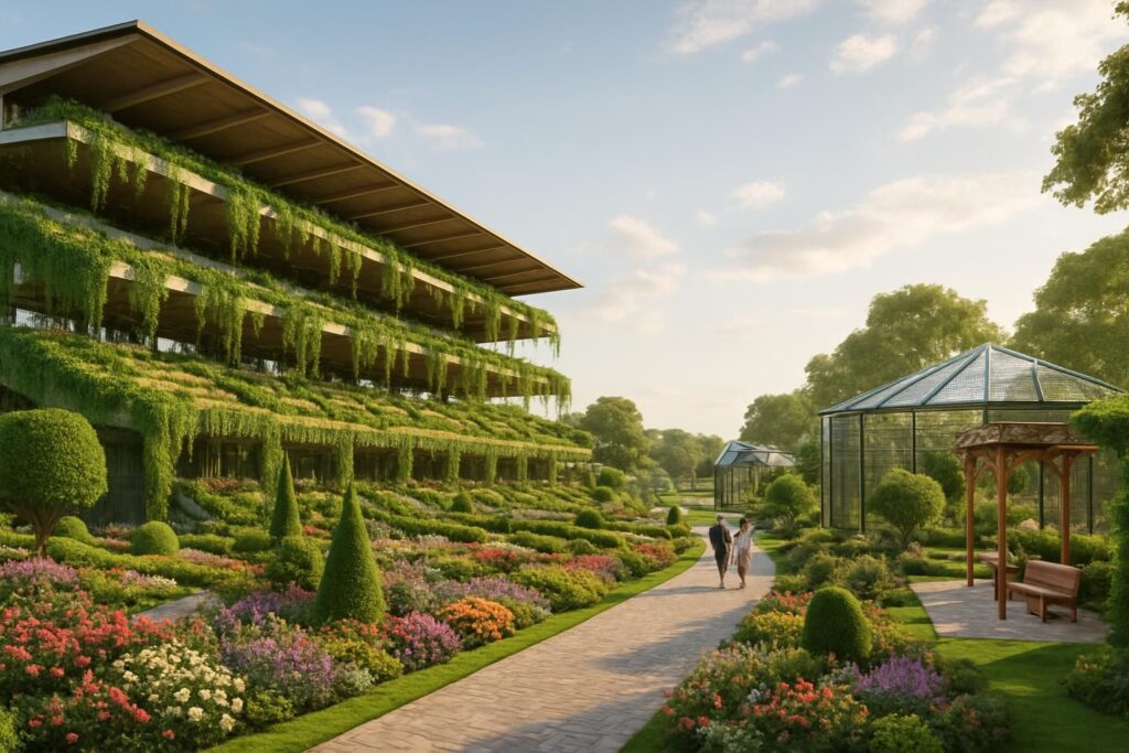 découvrez la spectaculaire transformation de l'hippodrome de deauville-clairefontaine, métamorphosé pour accueillir l'événement unique gärten on the green, alliant nature et élégance.