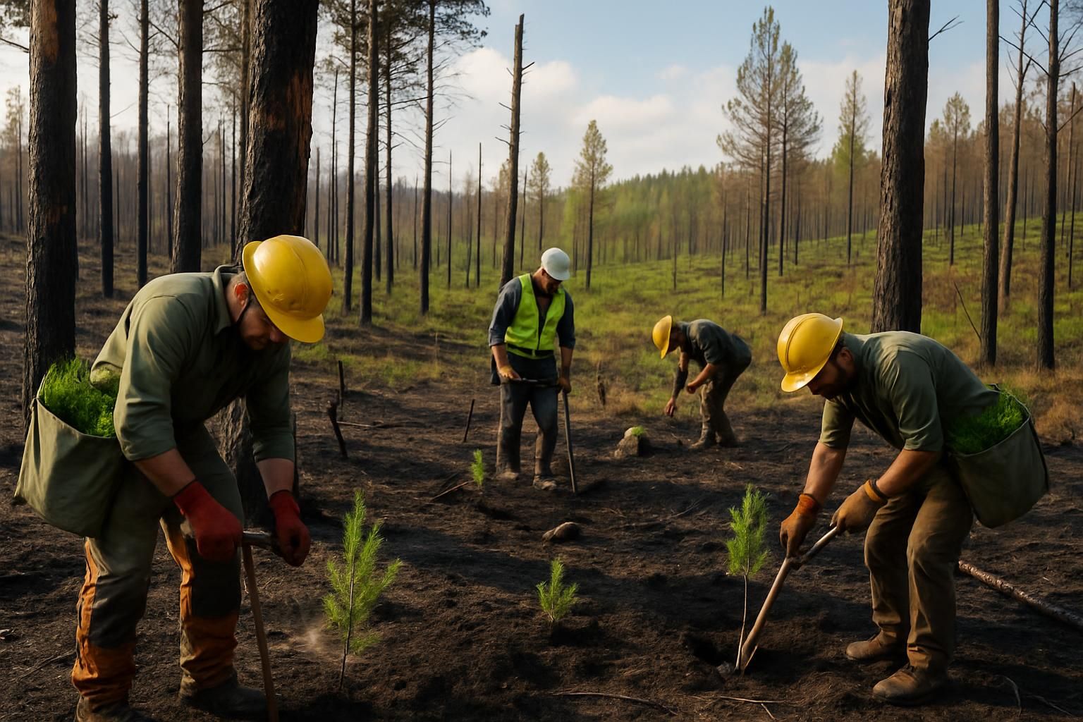 découvrez comment l'office national des forêts (onf) s'engage dans la restauration écologique du massif des trois pignons après l'incendie, à travers le projet « un deuil vivant ».