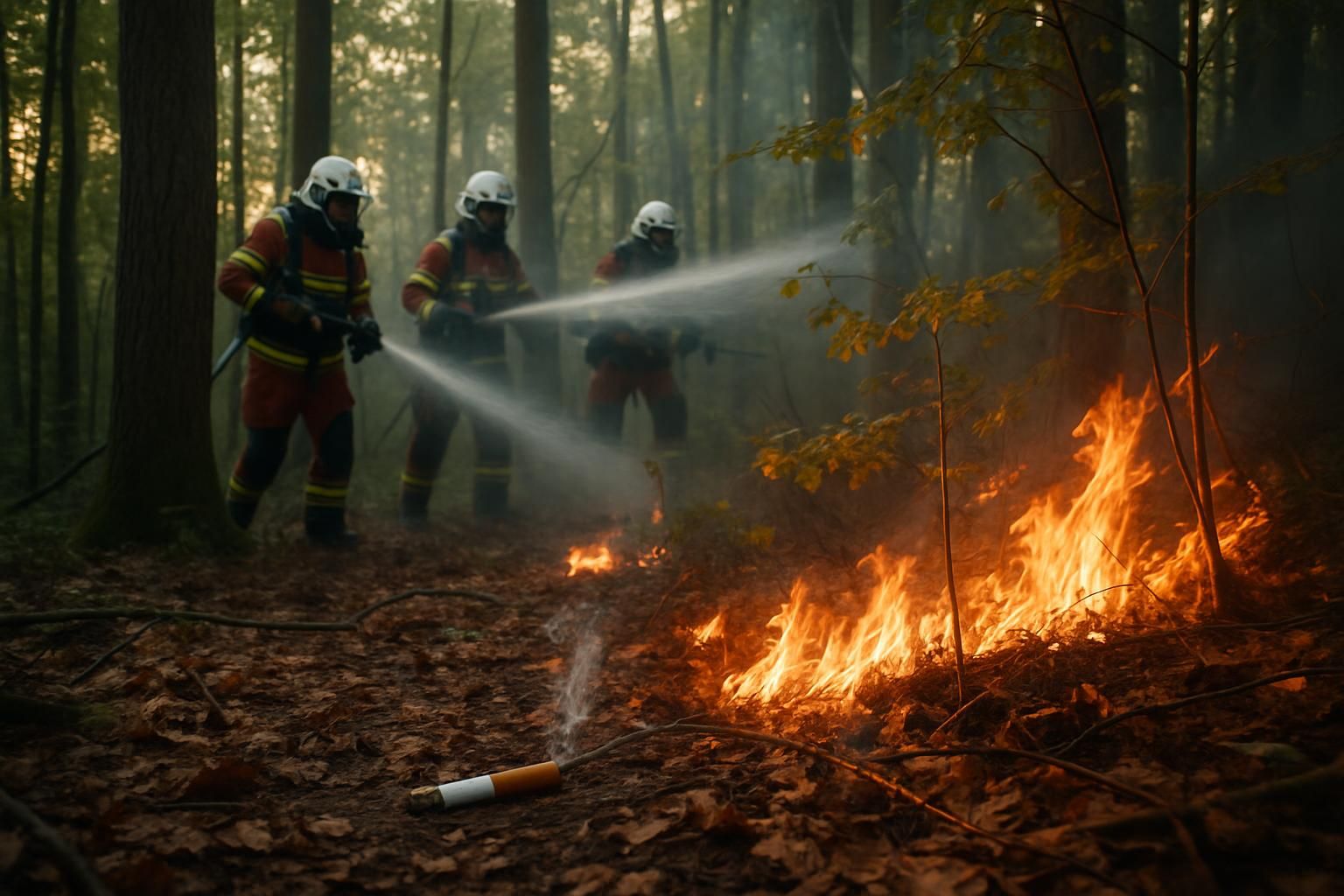 un mégot de cigarette provoque un départ de feu en forêt de seine-et-marne. intervention rapide des secours pour maîtriser l'incendie et protéger la nature.