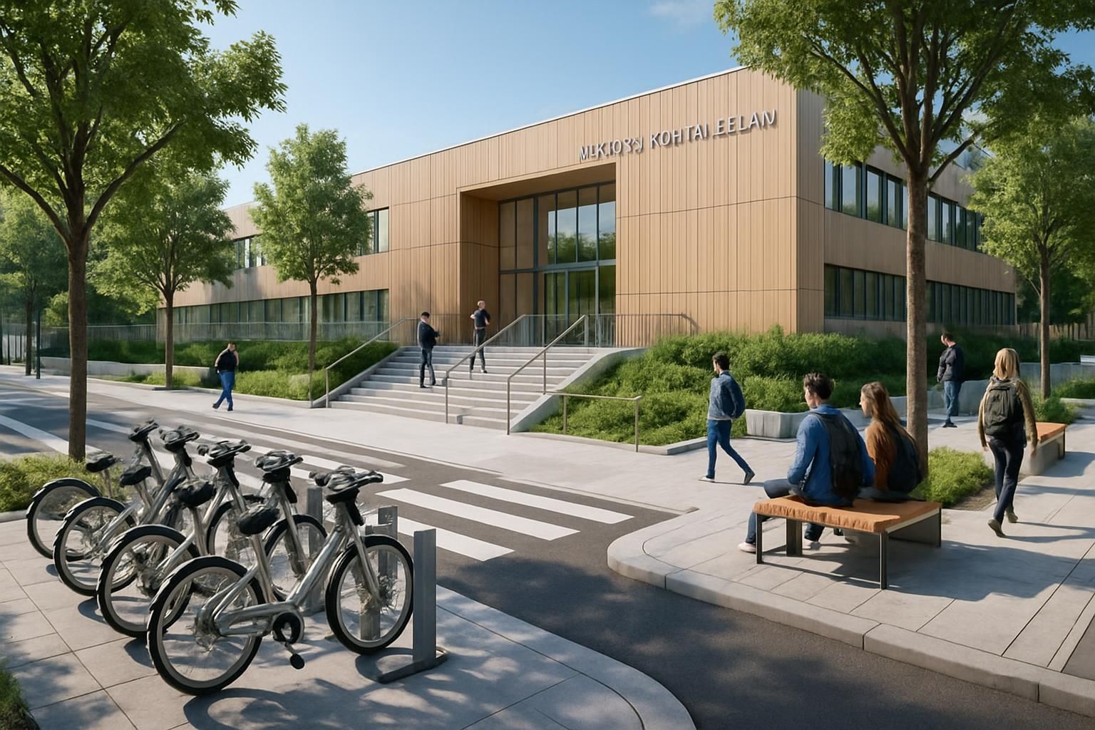 découvrez les aménagements innovants à fontainebleau qui facilitent l'accès au lycée de fontaineroux, améliorant le confort et la sécurité des élèves.