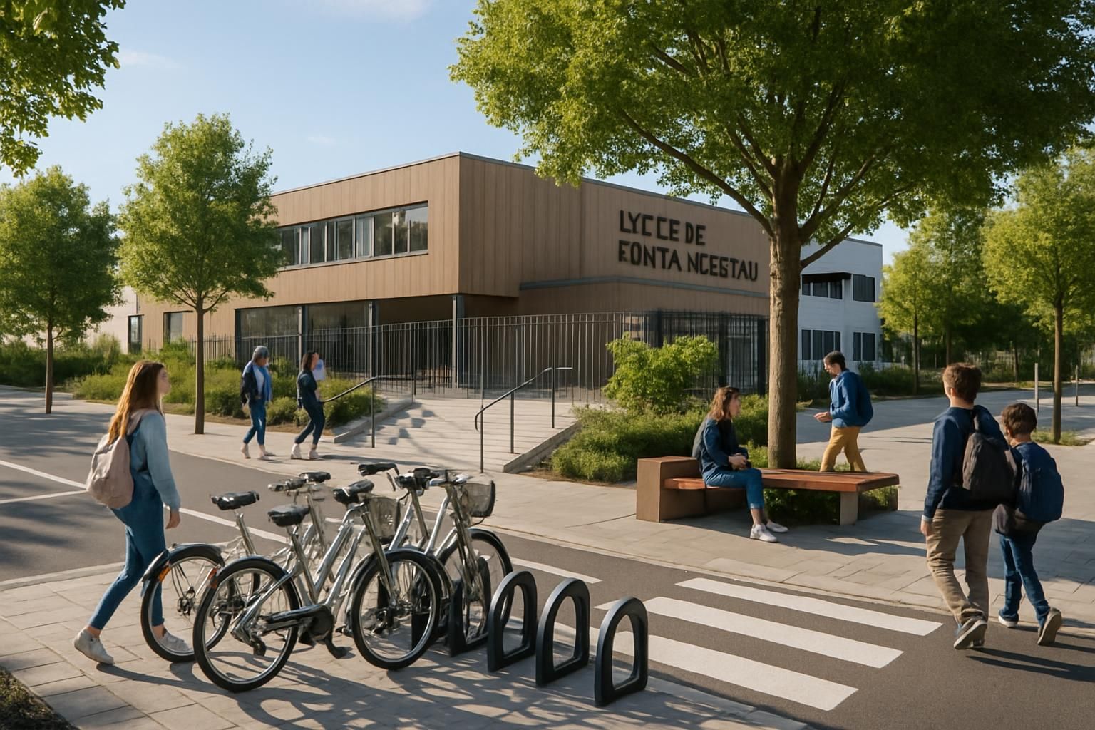 découvrez les nouveaux aménagements innovants à fontainebleau conçus pour faciliter et sécuriser l'accès au lycée de fontaineroux, améliorant ainsi le quotidien des élèves et des habitants.