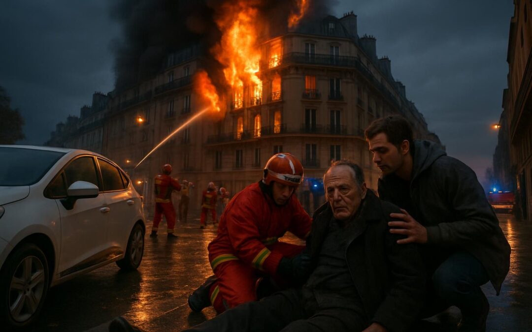 île-de-france : un incendie spectaculaire ravage un immeuble parisien tandis qu'un septuagénaire est grièvement blessé après avoir été heurté par une voiture. suivez les détails de ces événements tragiques.