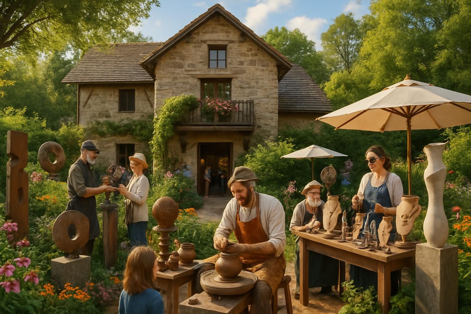 la maison des artisans d'art fête son premier anniversaire dans un cadre unique, mettant en lumière le savoir-faire exceptionnel des artisans locaux.