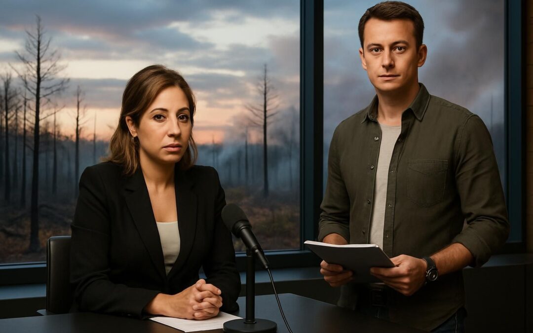 léa salamé et hugo clément présentent une émission spéciale dédiée aux incendies dévastateurs dans les landes, offrant analyses et témoignages exclusifs.
